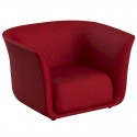 Sessel Vondom Design Suave aus Stoff häuten rot Grenat 1046