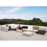 Salon de jardin Vondon lounge Pixel module divan Vondom tissu Silvertex taupe