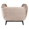 Poltrona in velluto beige Marao KosyForm