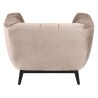 Sillón de terciopelo beige Marao KosyForm