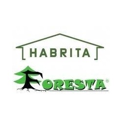 Abri de Jardin Habrita Dublin en bois massif 5,32 m2 avec toit plaques ondulées