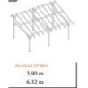 Carport Monopentre en Bois 22m2 avec Toit Habrita