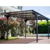 Carport Flat Roof 14.70m2 em alumínio e habrita policarbonato