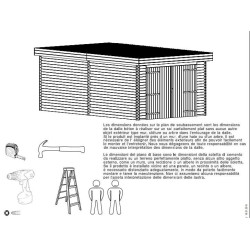 Holzgarage Habrita 21m2 Flachdach