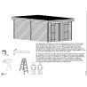 Holzgarage Habrita 21m2 Flachdach