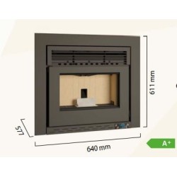 Insert à granulés Escalor en acier 10Kw A+ Poseidon