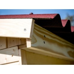 Casetta da giardino in Brut Wood Habrita 9 m²