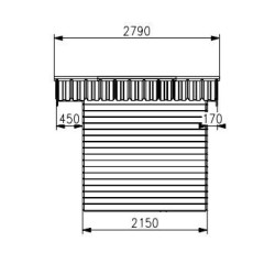 Abri de Jardin Bois Thermo Habrita 7,81 m2 avec Toit en acier