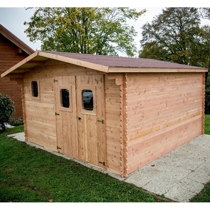 Habrita Garden Shed in Solid Douglas Wood 23.14 m2 Habrita Garden Shed in Solid Douglas Wood 23.14 m2