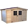Garden shed in Wood of Spruce Brut Habrita 9 m2