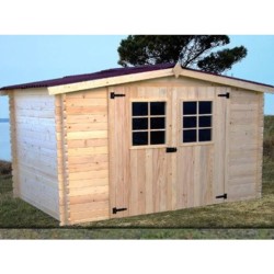 Garden shed in Wood of Spruce Brut Habrita 9 m2