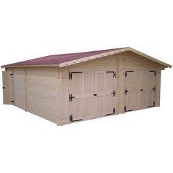 Garaje Doble de Madera Habrita 42 m2
