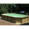 Piscine Bois Ubbink Azura 400x750 H130 Liner Beige