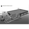Piscina Legno Ubbink Linea 500x800 H140 Fodera Blu