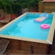 Piscina Madera Ubbink Azura 400x750 H130 Liner Beige