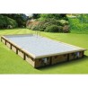 Piscine Bois Ubbink Linea 350x650 H150 Liner Bleu
