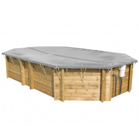 Couverture d’hiver piscines bois octogonales allongées OCTO Plus 840