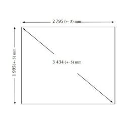 Abri de jardin Habrita bois massif 6.60 m2 avec toit plat ondulés