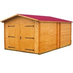 Garage in legno massello Habrita 21m2 con assi 28mm