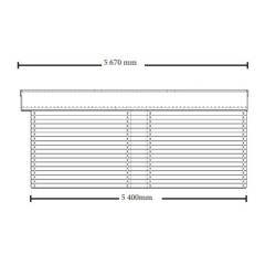 Solid wood garage Habrita 21m2 with planks 28mm