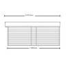 Garagem de madeira maciça Habrita 21m2 com pranchas 28mm