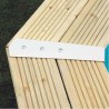 Piscina Legno Ubbink Azura 350x505 H126cm Fodera Blu