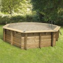 Pool Wood Ubbink Océa 510 H120cm Liner Beige zand