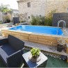 Piscine Bois Ubbink Urban Pool 250x450 H140 Liner Gris