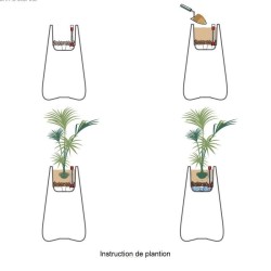 Pot Adan Vondom Medium Modelo Antracita con tanque