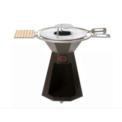Kohlenbecken Die Churrasco schwarze Pyramidenplancha Tonio