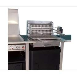 CombCombiné Barbecue et Plancha Tonio avec Tournebroche