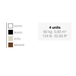 Lot de 4 Fauteuils Lounge Solid Vondom bronze