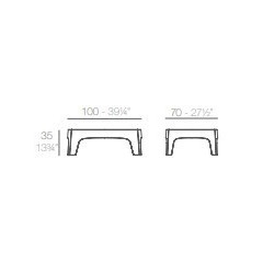 Set di 4 tavolini Vondom Ibiza White Milos