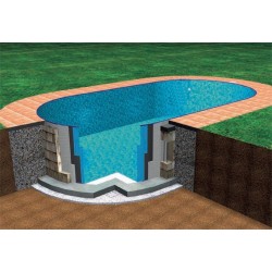 Ovaler Pool Azuro Ibiza 350x700 H120