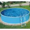 Piscina Azuro Round Grafite-branco 360x120