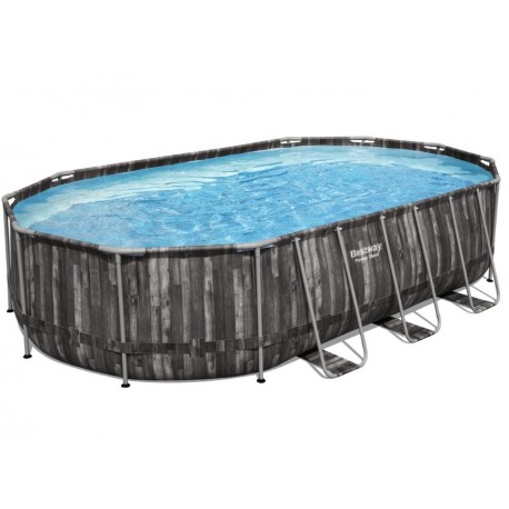 Swimming pool Azuro Round Graphite-white 360x120