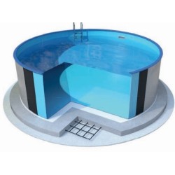 Piscina Oval Família Ibiza 600 Luxo Enterrado