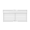 Abri de jardin Habrita en bois massif 20 m2 avec toit plaques ondulées