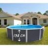 GRE Oval Pool White Fiji 500×300x120 with sand filter