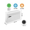 Climatiseur Murale Trotec PAC-W 2650 SH jusqu'à 85 m3