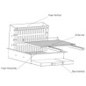 Barbecue Tonio au Charbon de Bois Encastrable Tout Inox avec Grille