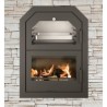 Ferlux Holzofen mit Forno 60 Einbauofen16kW mit Glas