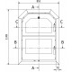 Stufa a legna Ferlux con forno da incasso Forno 6016kW con vetro