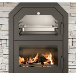 Ferlux Wood Stove with Forno 60 Built-in Oven16kW with glass