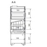 Ferlux Holzofen mit Forno 60 Stahlofen16kW mit Glas