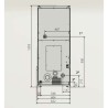 Estufa de leña Ferlux con horno Forno 60 en acero de 16kW con vidrio