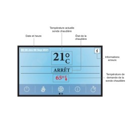 Stufa a legna Ferlux con forno Forno 60 in acciaio 16kW con vetro