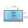 Stufa a legna Ferlux con forno Forno 60 in acciaio 16kW con vetro