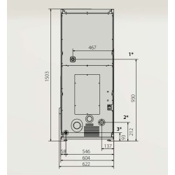 Stufa a legna Ferlux con forno Forno 60 in acciaio 16kW con vetro
