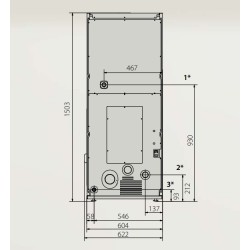 Ferlux Holzofen mit Forno 60 Backofen aus 16kW Stahl mit Glas